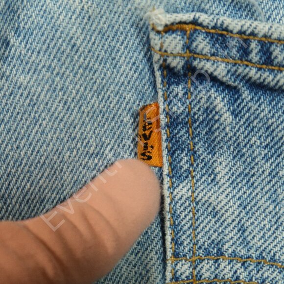 Vintage Levis 560 Jeans Mens 36 Blue Loose Fit Tapered Leg Orange Tab 90s - Picture 5 of 8